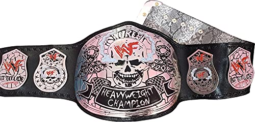 Smoking Skull Steve Austin Stone Cold Championship Title Replica Belt (Nickel Plated Zinc 4mm), Black, One Size