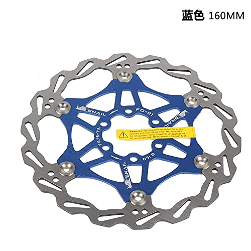 Set Freni A Disco Idraulici Zoom Per MTB - Anteriore E Posteriore, Con Rotori Flottanti 160mm, Colore Blu