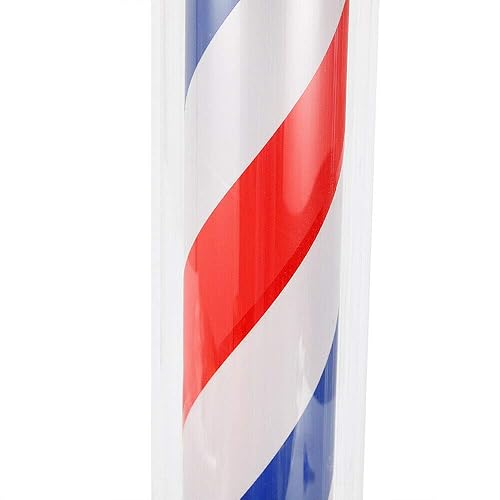 Miniatura 3 de DNYSYSJ Luz LED giratoria para barbería, barra de luz LED clásica de barbería, tiras giratorias para barbería, letrero abierto (32 pulgadas)