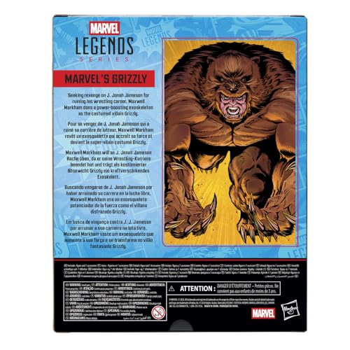 The Amazing Spider Man Marvel Legends Figurine Grizzly 15 cm - vue 5