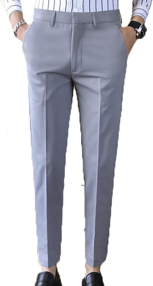 DJiess Pantaloni Eleganti Formali da Uomo Pantaloni Skin-Friendly Pantaloni  da Ufficio con Bottoni Pantaloni da Lavoro con Cerniera per Giovani  Pantaloni Lunghi da Indossare Ogni Giorno : Amazon.it: Abbigliamento