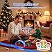 Flexible Race Car Track for Kids, 15Ft Race Track Toy with Suction Cups & 2 Alloy Cars & 3 Anchors, Compatible with Hot Wheels and Diecast 1/64th Cars for Ages 3 +, Rolls Up Portable Racetrack