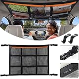 techos elevables para furgonetas precios 🚗【FUERTE CAPACIDAD DE SOPORTE】Cuando la bolsa de malla está llena de artículos, se combará naturalmente. Hebilla de alta resistencia, gran capacidad de carga. Actualice el cordón, haga más grueso el cable de red y agregue correas de carga.