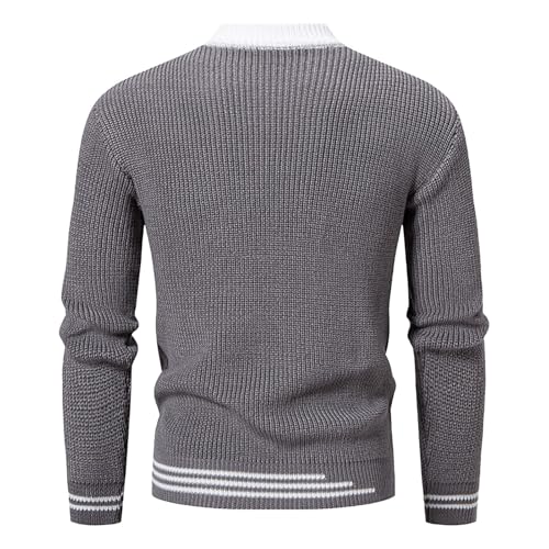 Basic Knit Sweater Men Long Sleeve Mock Neck Sweaters Casual Warm Basic Sweater Fall and Winter4