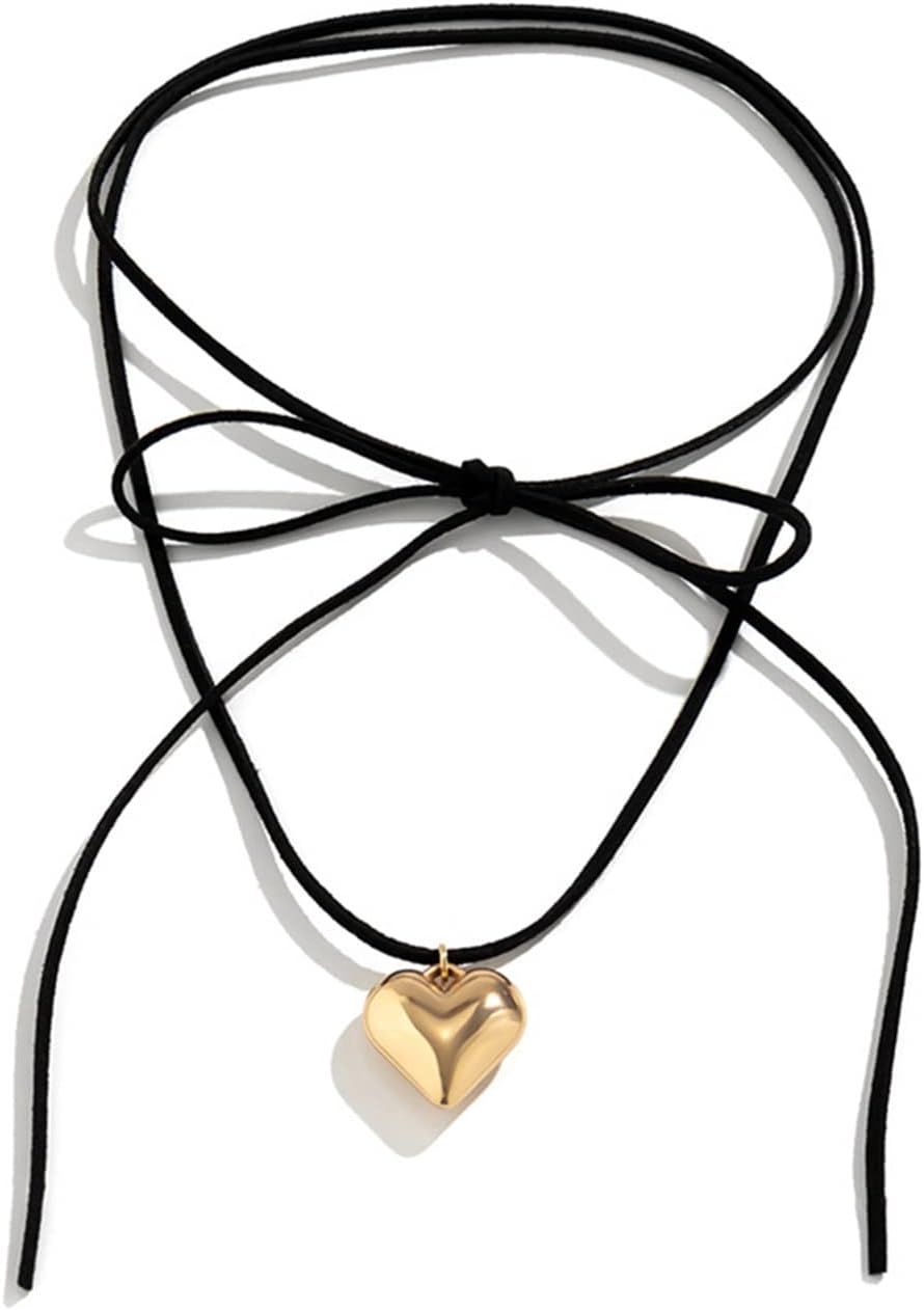 Pendant Collar Necklace Long Velvet Rope Bow Tie Choker Fashion Jewelry Neck Clavicle Chain Clavicle Neck for Women
