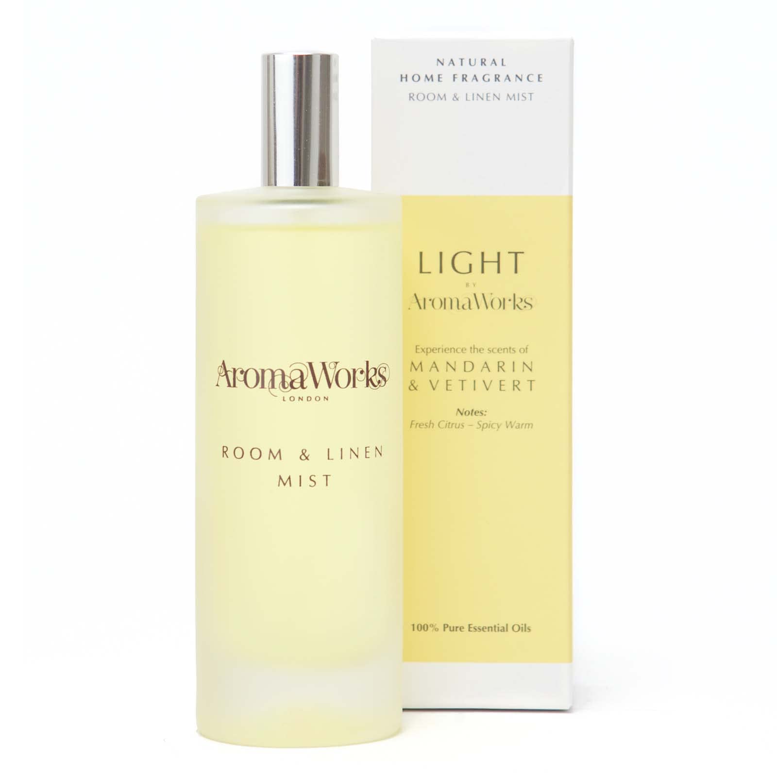 AromaWorks Light Range Mandarin & Vetivert Room Mist