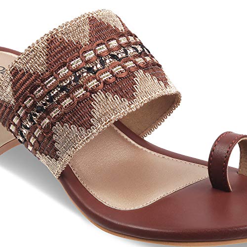 Image of SOLE HEAD Brown Women Sandal