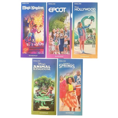 2026 Orlando Theme Park Guide Map Set – 5 Current Park Maps Collection, English Edition, Latest Available, Souvenir Bundle – Theme Park Gift