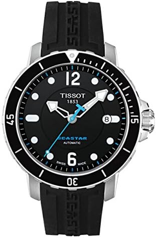 Tissot T0664071705700 Seastar Automatic Helium Valve Black Watch :  Amazon.ca: Clothing, Shoes \u0026 Accessories