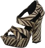  Odeon Musky LP3448, Damen Sandalen, Weiß (Tiger Ponyprint), 38 EU / 5 UK