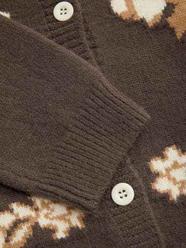 CIDER Women Going Out Knit Cute Cardigan Sweater Sheep Embroidery Ribbon Tie Casual Cardigan4