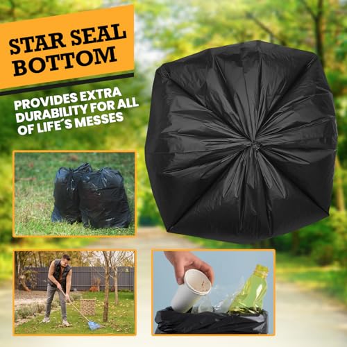 Image of ALAGPRO 50 Premium Dog Waste Station Can Liners -1 Roll of 50 bags - Standard Size 26 inch W x 33 inch L (10-13 gallons) - Heavy Duty Pet Poop Trash Can Bags, 40% Thicker than Competitors Bags (1.1 mil)