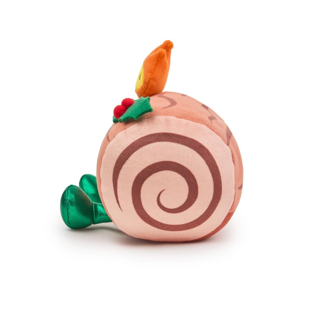 Cuddle Barn Jingle Joys Yule Log - Peluche musicale che si illumina per le vacanze, 17,8 cm