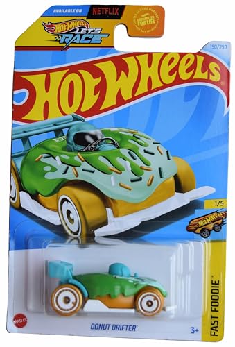 Hot Wheels Donut Drifter 1:64 Verde miniatura 1