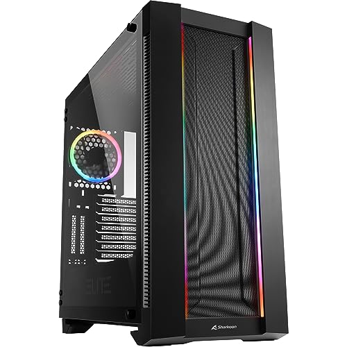 Recensione del case full tower Sharkoon Elite Shark CA200M RGB Sharkoon Elite Shark CA200M, Pc case, ARGB, Controller RGB 8 entrate, montaggio schede grafiche verticale ed orizzontale