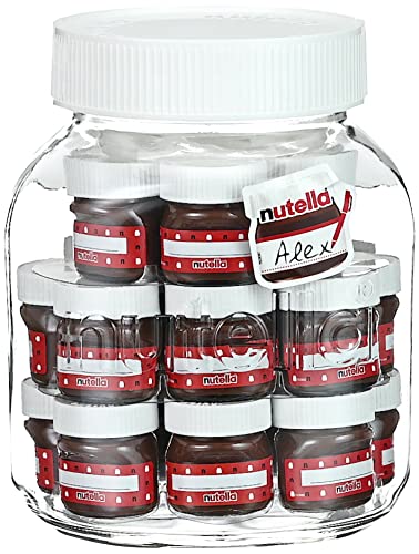 Ferrero nutella (R) Friends Edition – Personalisierbare Mini nutella (R) Gläser für ein individuelles Geschenk – 21 x 30 g