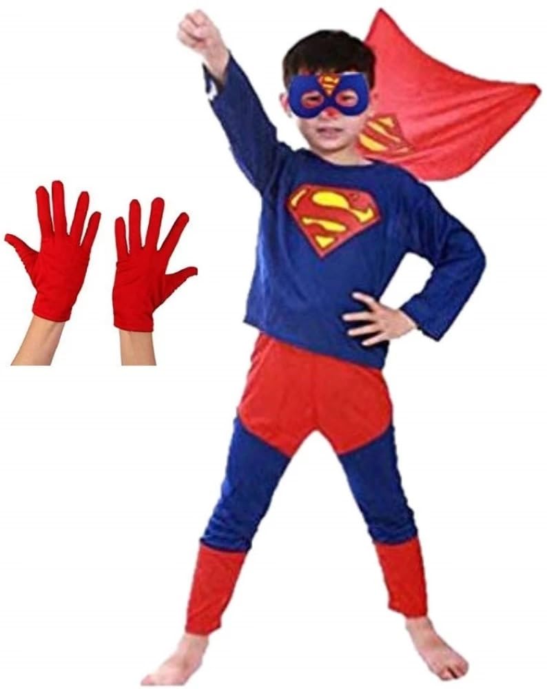 FANY Superhero Costume for Kids| Red and Blue Color| 2-8 Years Kids (7-8 years) (B0C94WV6BX) Amazon Price History, Amazon Price Tracker