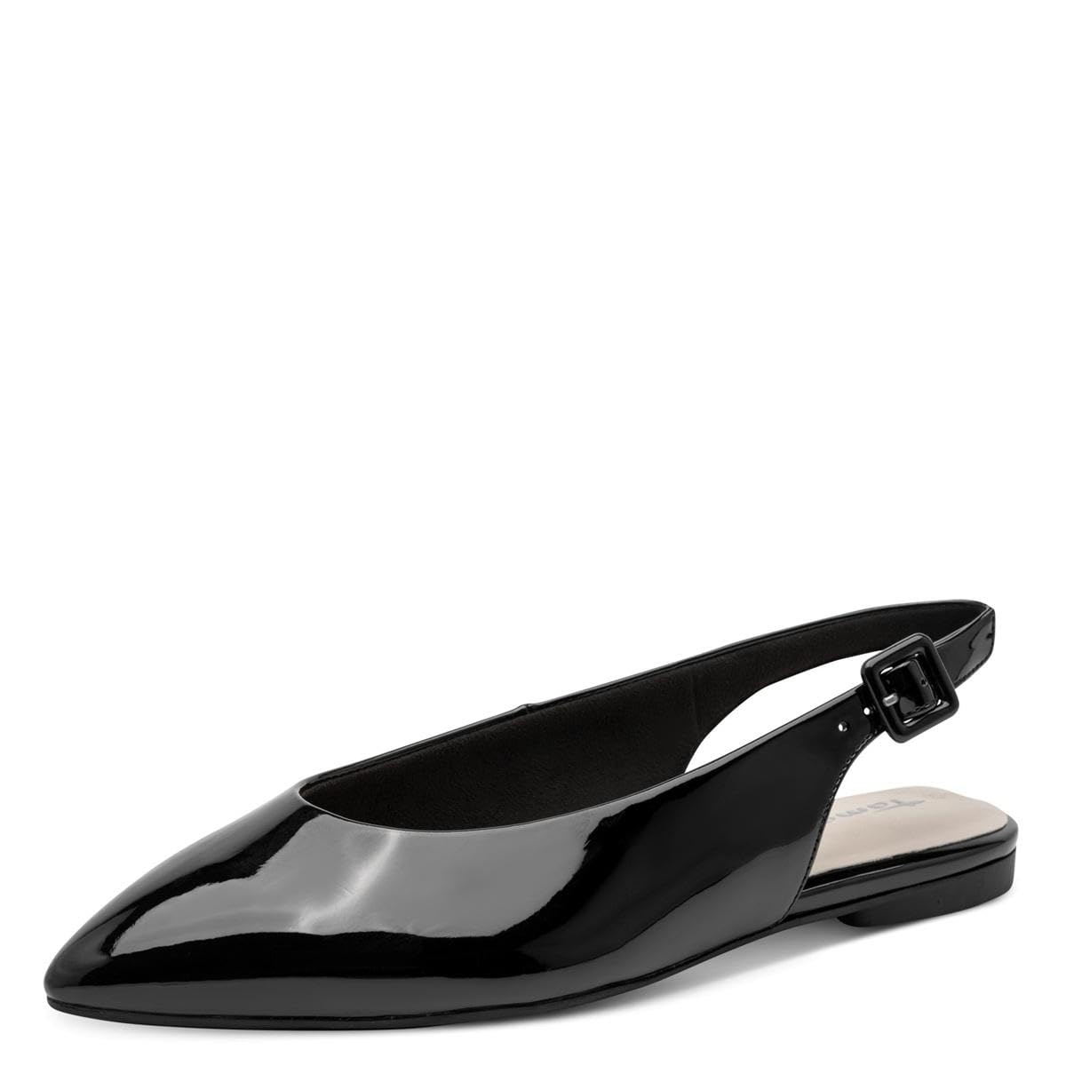 Tamaris Women's slingback pump flat black 5.5 UK
