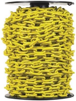 Campbell PD0725027 3/16 X 100' Yellow Poly Proof Coil Chain Reel 020418184642