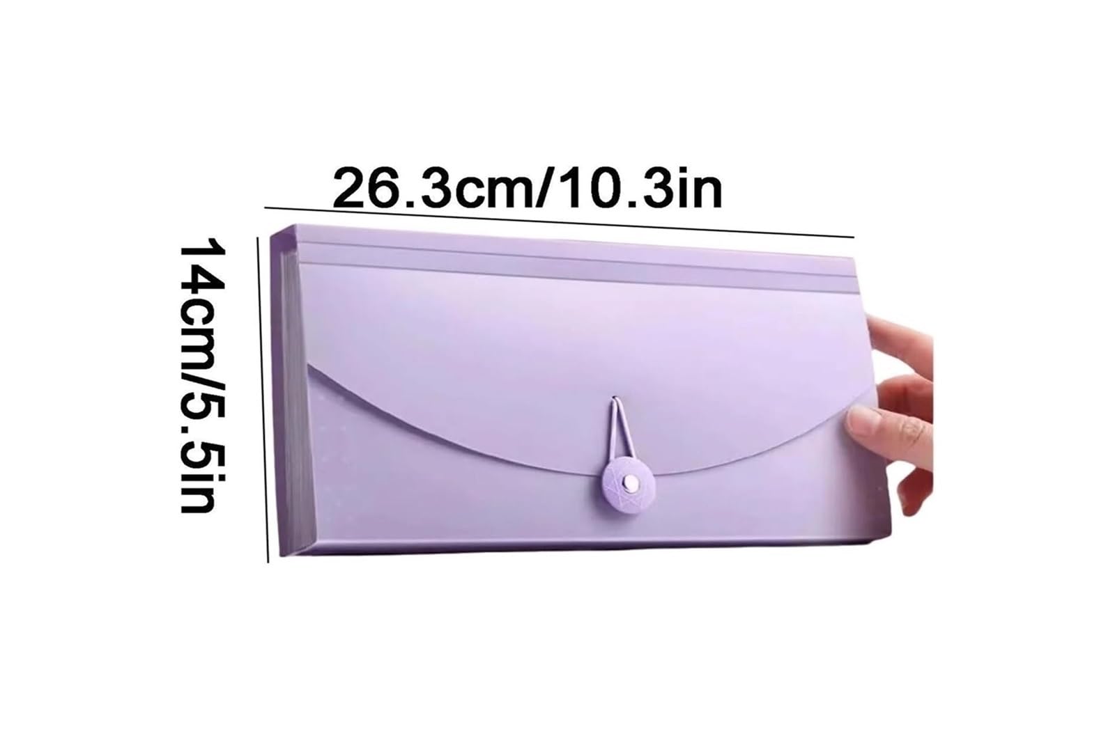 Cartella, Grande capacità Multistrato a 13 Scomparti, Adatto for l'uso in Ufficio, for conservare Le ricevute(Pale Red,4cm/1.18)