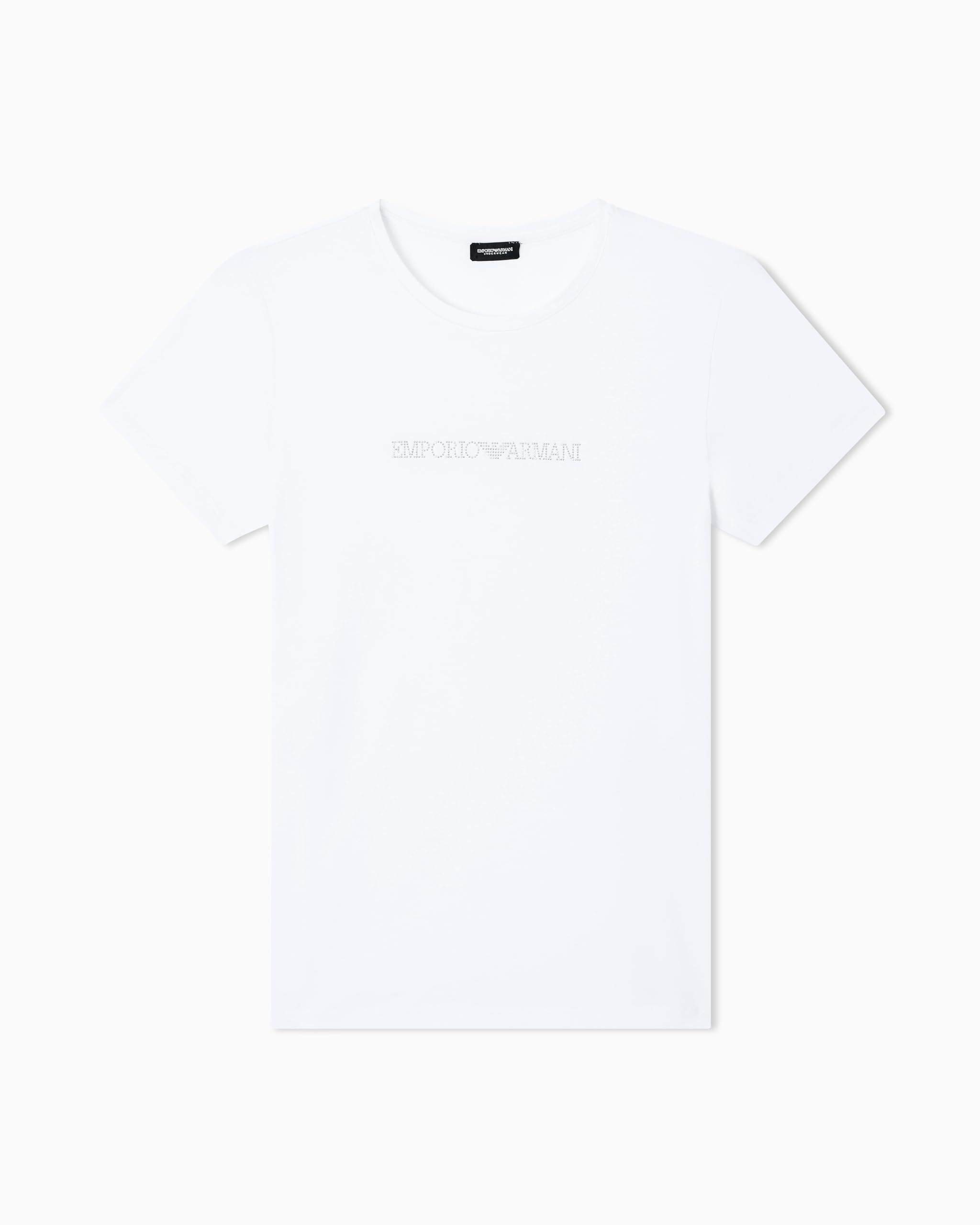 Emporio Armani Woman's Essential Cotton Crew Neck T-Shirt, White, XS, Regular