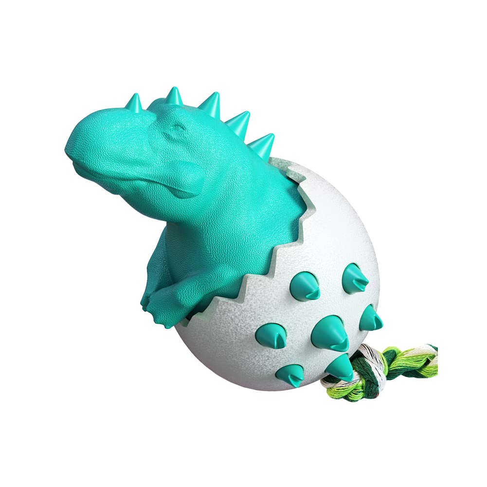 NALEINING Chew Toys for Dogs, Clean Teeth, Pet Teething Toys for Small, Medium and Large Dogs (Dinosaur - Blue)