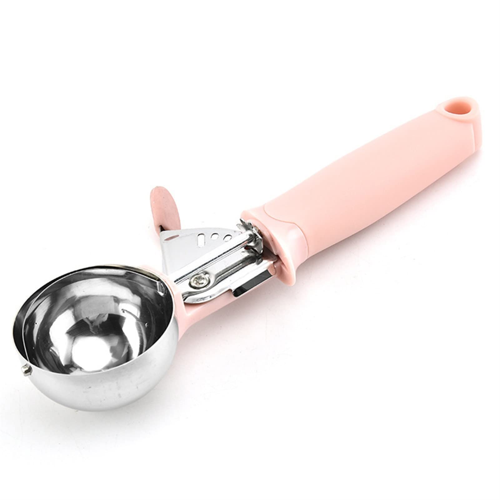 Lot de 2 cuillères à glace en acier inoxydable anti-adhésif pour crème glacée, yaourt, pâte à biscuits, viande, fruits, cuillère à pastèque