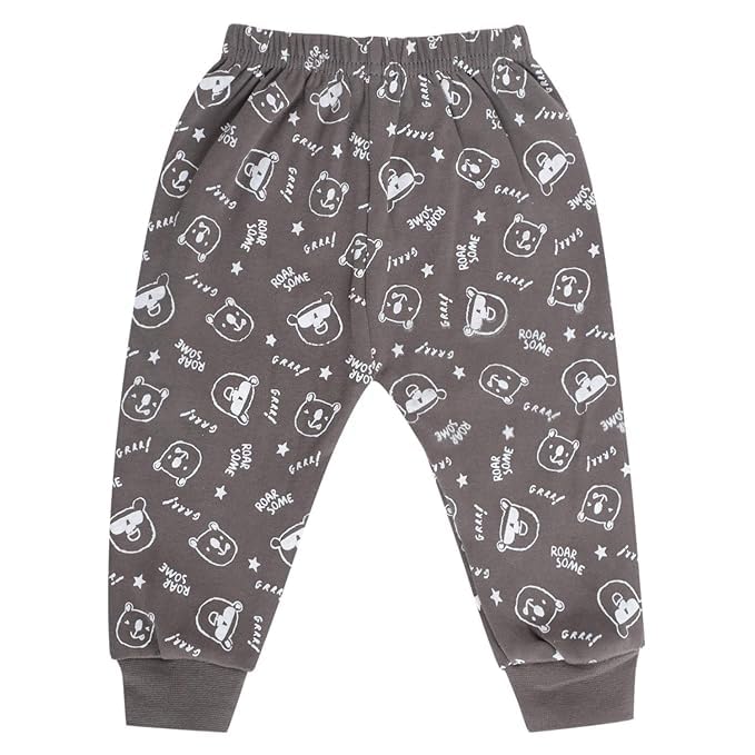 GOLURK Unisex Baby Jogger Pants, Printed Cotton Casual Trousers, Elastic Waist, Multi-Colour (in, Age, 18 Months, 24 Months, Regular, 6, Multicolor)