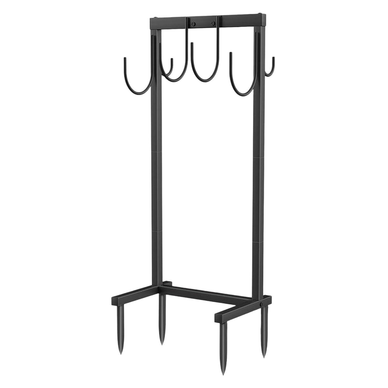 Support d'organisateur de tuyau debout robuste Solution de stockage pratique pour le support stockage dévidoir tuyau est destiné Pour aux outils jardinage dévidoir jardin, Noir,