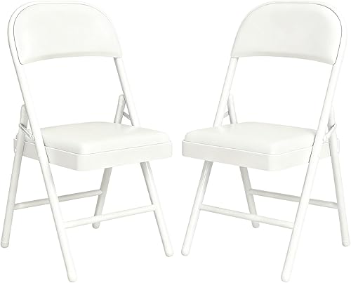 Miniatura 24 de Juego de sillas plegables acolchadas, sillas plegables ligeras, sillas plegables resistentes para comedor, cocina, patio de jardín, fiestas