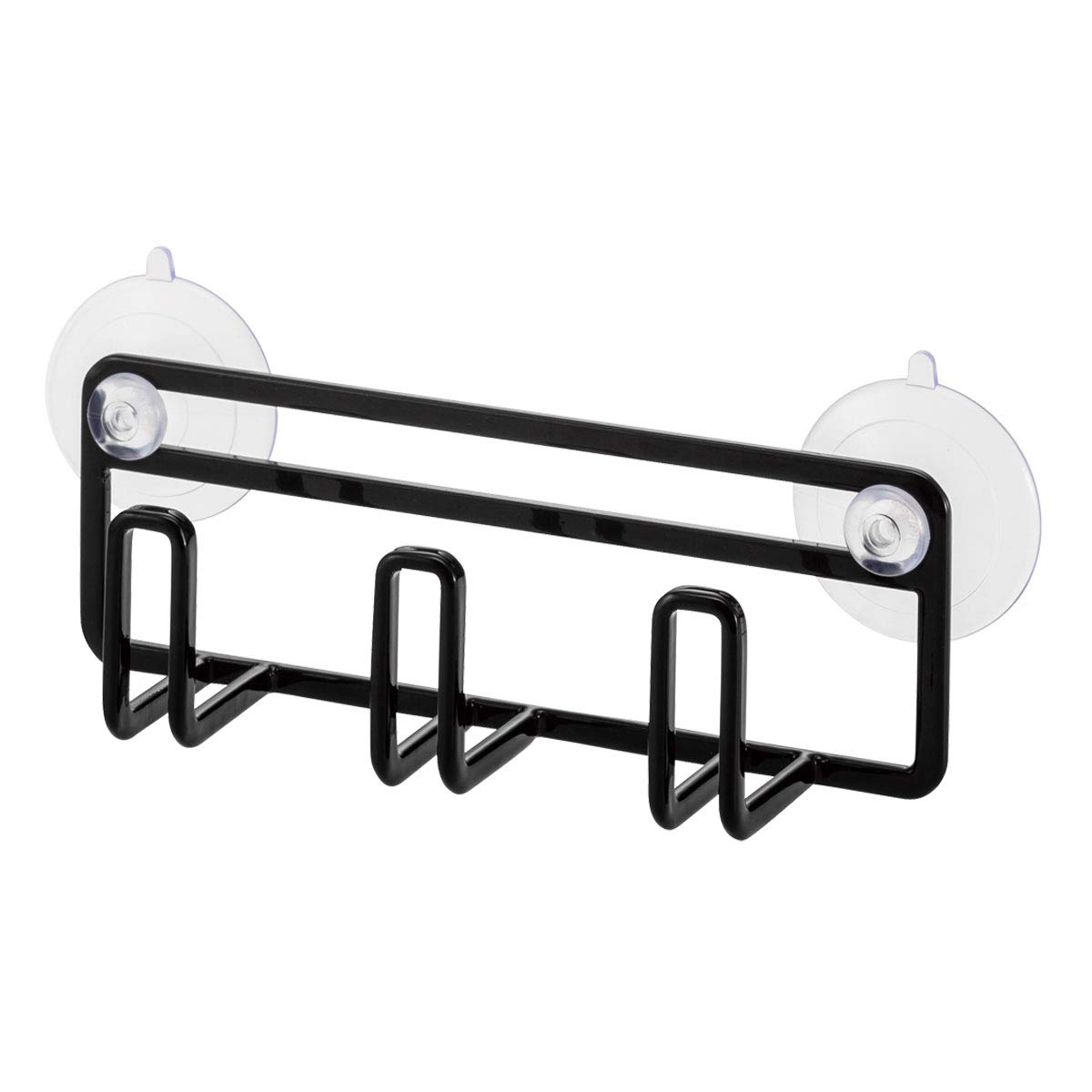 Yamazaki 4903 TOWER Sponge Holder, black, Steel, Minimalist, 16 x 4 x 5.5 cm