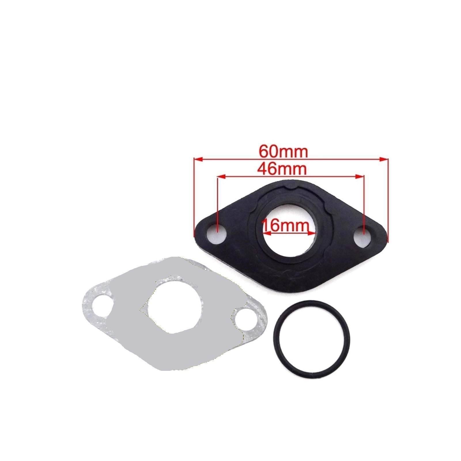 guarnizioni sfiato Motore Adatto per parti di scooter ciclomotori GY6 50cc Goten Guarnizione aspirazione del carburatore da 17 mm(10 Sets)