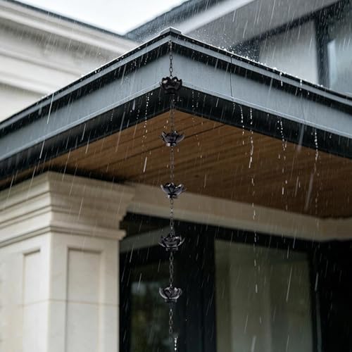 Chaînes pour drainage de porche Generico, solution de décoration extérieure antirouille