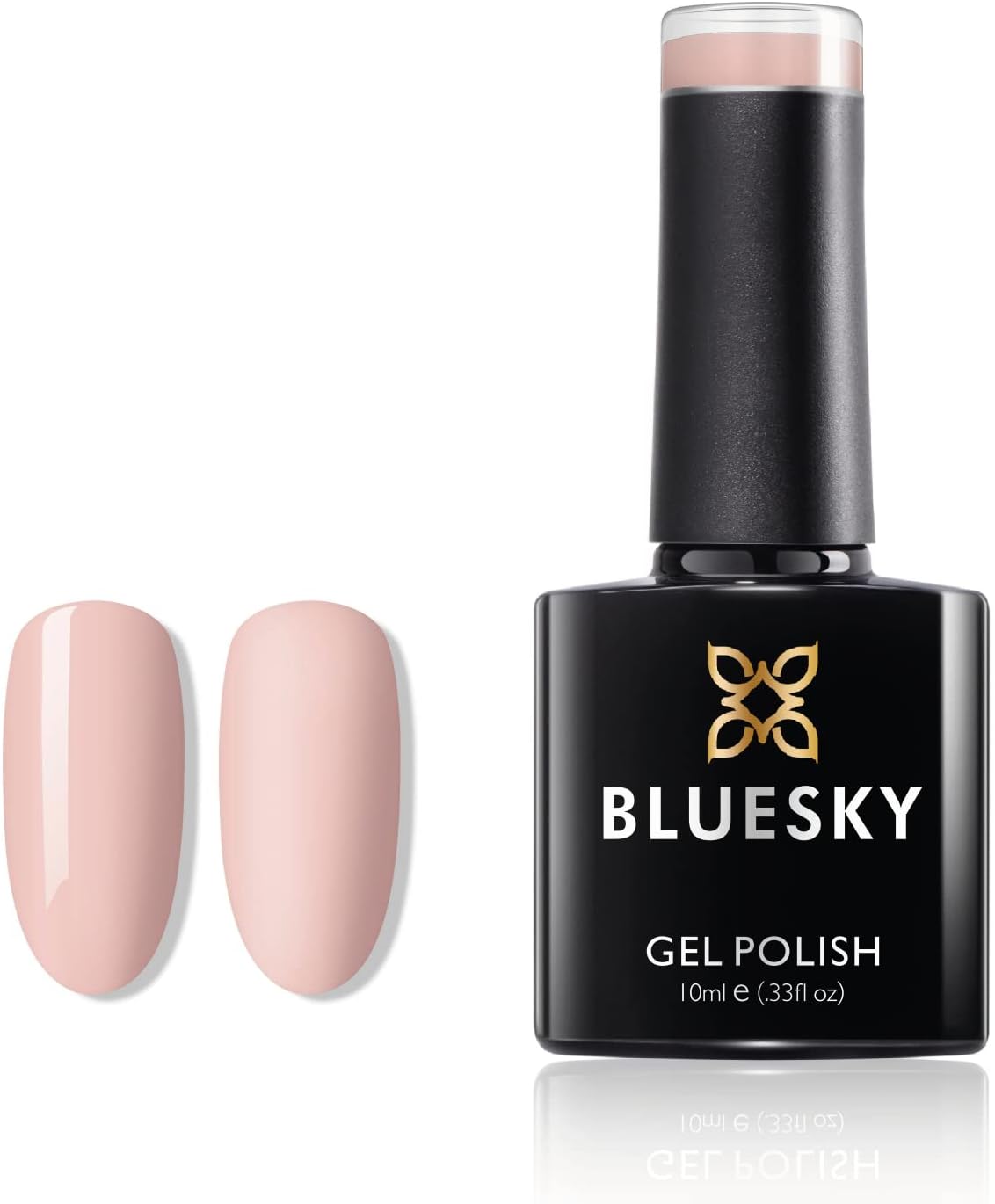 Bluesky Bluesky Gel Polish, Soft Pink, A55, 10 ml, Gel Soluble Nail Polish, Pink, Pastel, Nude (curing under UV/LED lamp required) Pack (x)