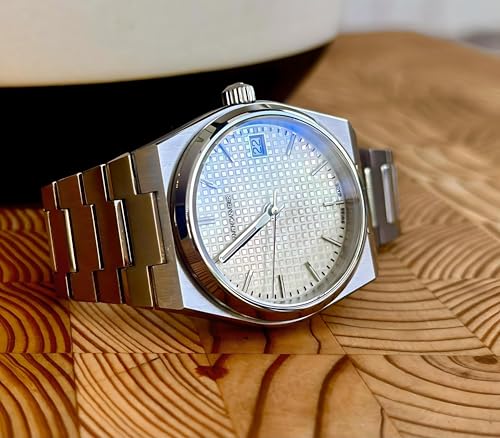 Image of AMERICANVIBER, Stainless Steel Date Display Mens Wrist Analogue Watch, Dial-Color:Multicolour, Band Color:Silver
