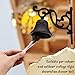 Blulu Outdoor Dinner Hanging Bell Cast Iron Wall Mounted Bell Large Heavy Duty Rustic Vintage Doorbell for Outside Front Door Garden Home Decor, Clear Sound(Classic Style)
