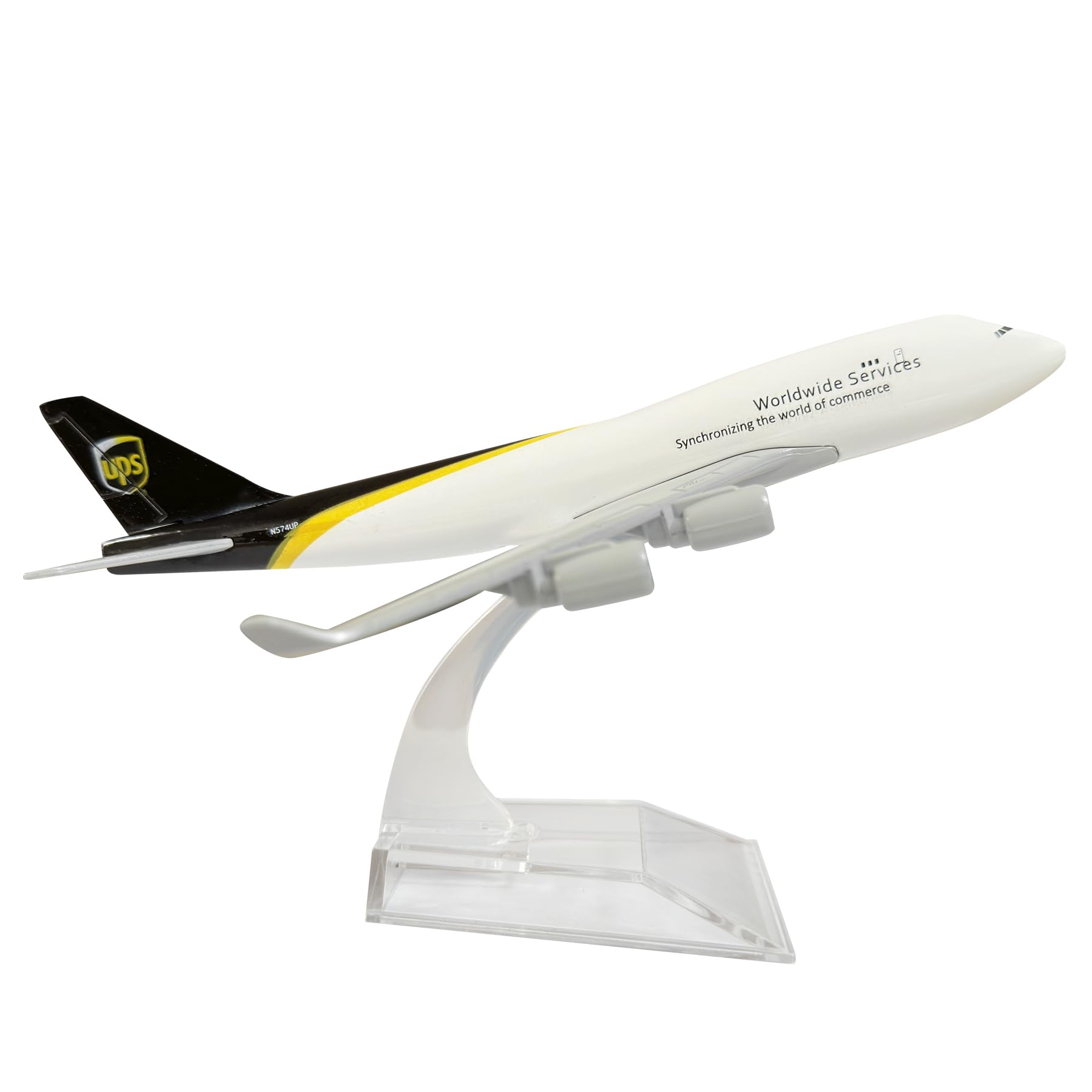 Bswath 1:400 Scale Model Airplane Model Plane Diecast Airplanes for Gift and Collection (B747)