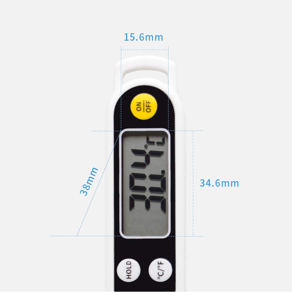 Thermomètre à Lecture instantanée, thermomètre numérique pour la Cuisson de la Viande/pour Les grillades et Les liquides, thermomètre à Viande pour barbecueBest Ultra Fast,A (A)