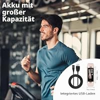Fitness Tracker Smartwatch Herren Damen,24H Herzfrequenz- & Schlaftracking,Blutsauerstoff-Tracking, 20+ Sportmodi,1,1" AMOLED Display, Schrittzähler , IP67 wasserdicht für iOS Android (Rose Pink) – Ansicht 3