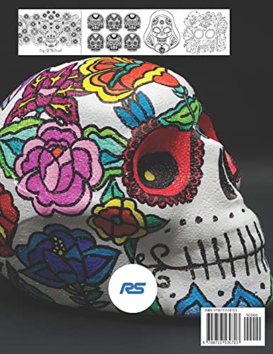Sugar Skull Coloring Book: Adult Sugar Skull Coloring Book For Kids For Teens
