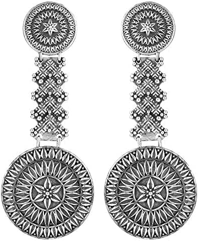GenericEarrings for Women Traditional Designer Oxidized Jewelry and Drop Earrings for Women & Girls ZG-ER-146876 BY ZAGEMSINTERNATIONAL