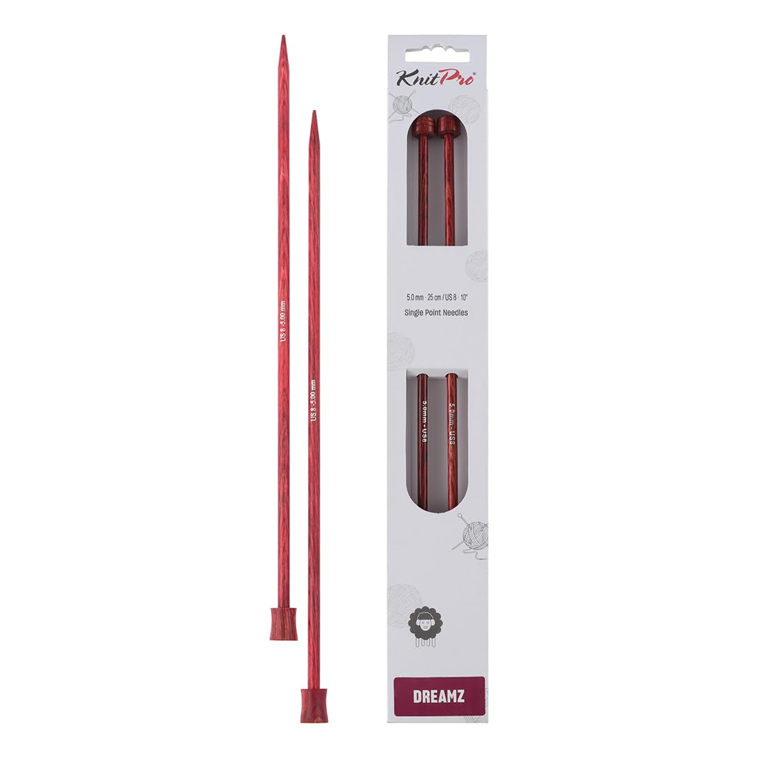 KnitPro Dreamz Single Pointed Needles 10" (25cm) | Size 5.00mm