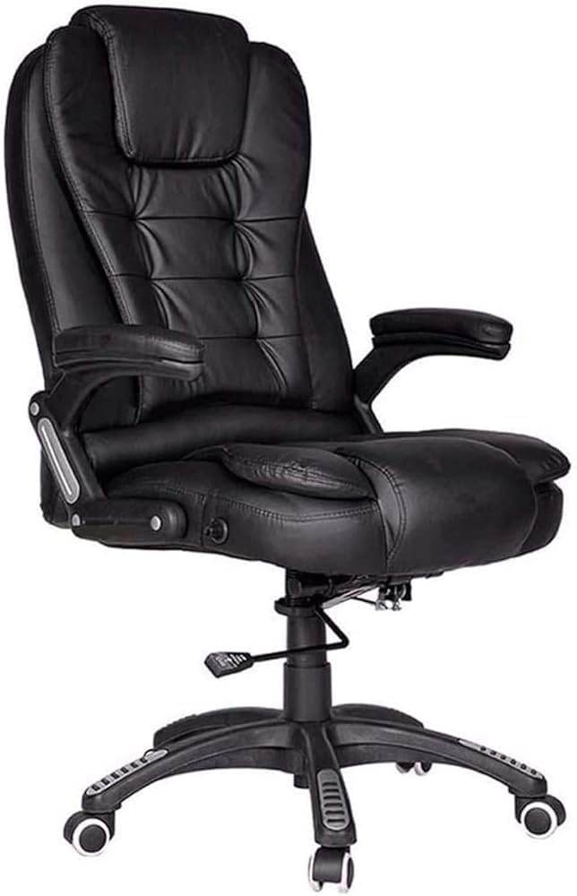 Sedia da Ufficio Direzionale per Persone Robuste E Alte, con Schienale Alto in Pelle, Design Gaming, Altezza Regolabile E Spessa Imbottitura, Ideale per Postazioni D