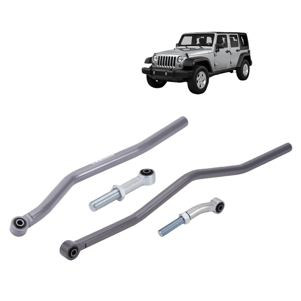 2 sztuk/zestaw przedni tylny regulowany drążek Panhard 0 "-6" kompatybilny z Jeep Wrangler JK 07-2018 3.8L