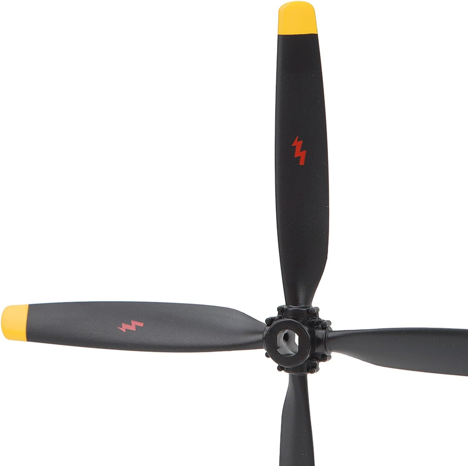 RC Plane Propeller, 4-Blades Propellers Replacement, Plastic Spare RC Plane Propellers, Black Aircraft Propeller Replacement for XK A280 Remote Control Airplanes