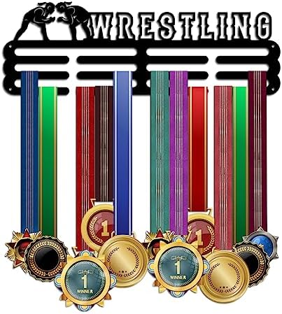 Amazon.com: PH PandaHall Wrestling Medal Holder Athletics Medal Award ...