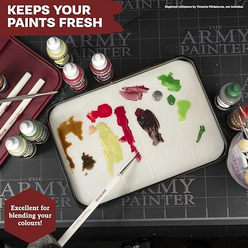 the army painter hydropack bundle stay wet palette for acrylic painting - acrylic paint palette 50 pcs wet palette paper and 2 wet pallet sponges