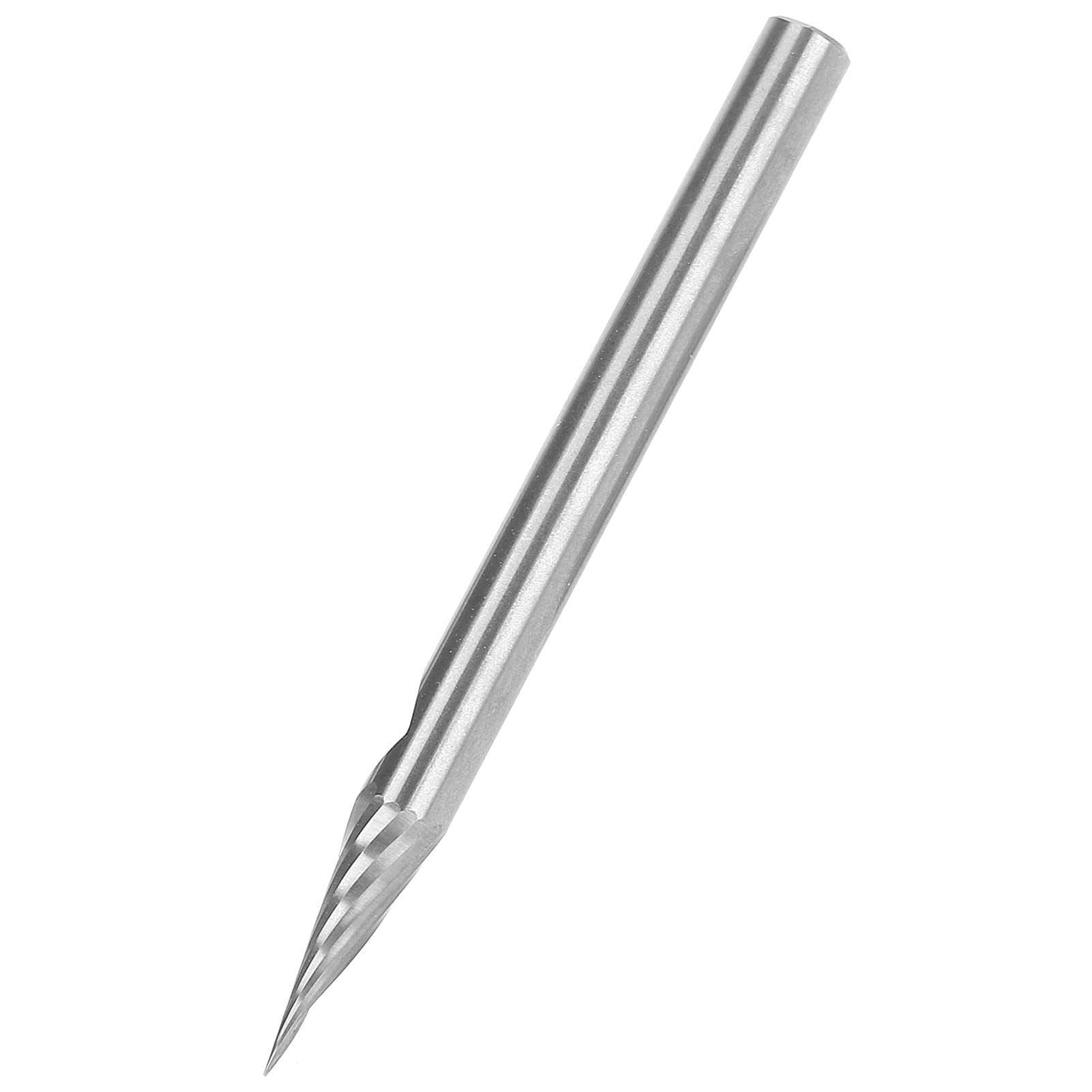 3.175x20 ° X0.1x40L Spirale 20 Gradi con Scanalatura a V Utensile per Incisione Frese Fresa in Metallo Duro con Punta a V per Operazioni di Intaglio del Legno