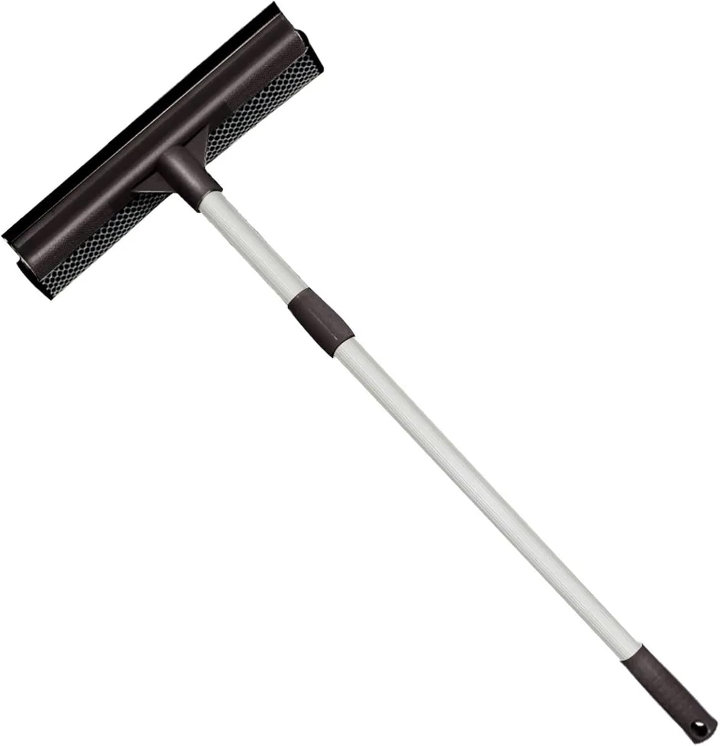 Glass Window Cleaning Tool Double-Sided Window Cleaner Bathroom Clean Scrapers Car Window Washing Brush Cleaner(Black)
