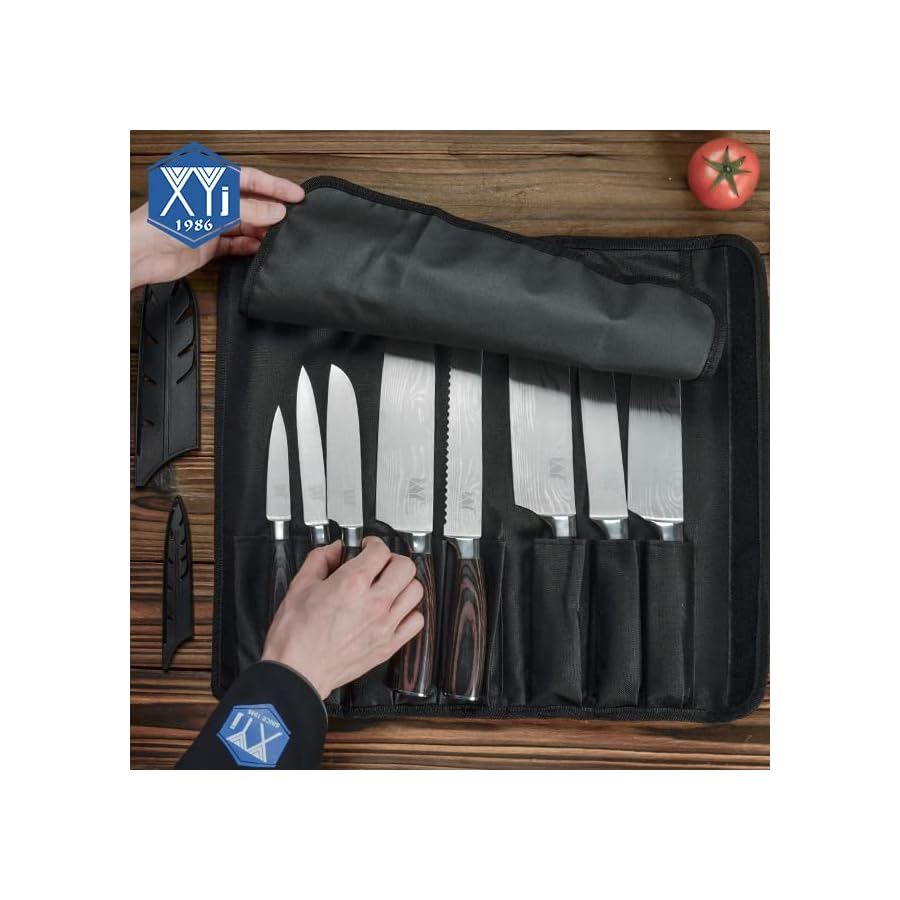 XYJ-Culinary-Chef-Knives-Set-Cleaver-Boning-Knives-With-SheathCarry-Roll-Bag-Stainless-Steel-Kitchen-Santoku-Slicing-Cooking-Knives XYJ Culinary Chef Knives Set Cleaver Boning Knives With Sheath&Carry Roll Bag Stainless Steel Kitchen Santoku Slicing Cooking Knives